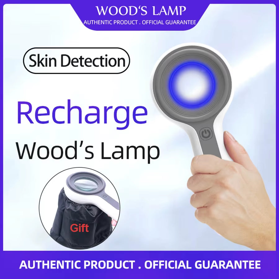 NEW Woods Lamp Skin Analyzer for Skin UV Magnifying for Beauty Facial Testing Wood Lamp Light Skin Analysis Detection Skin Care
