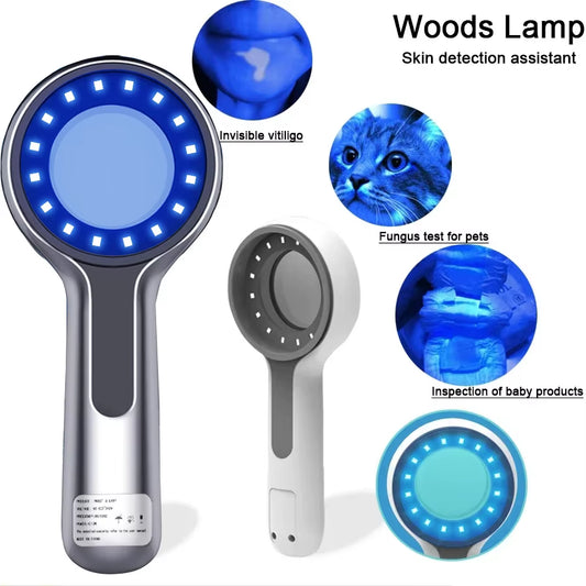 NEW Woods Lamp Skin Analyzer for Skin UV Magnifying for Beauty Facial Testing Wood Lamp Light Skin Analysis Detection Skin Care